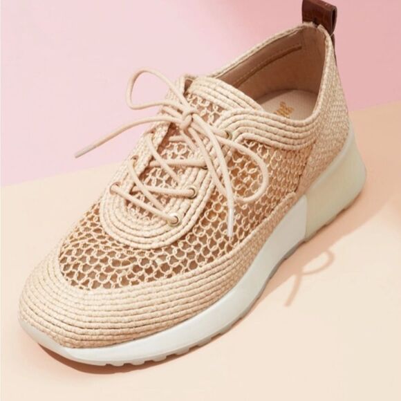 Sam Edelman Sneakers Cream Tan Size 7.5 - Picture 9 of 10